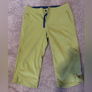 Light Olive Green Cropped Utility Pants